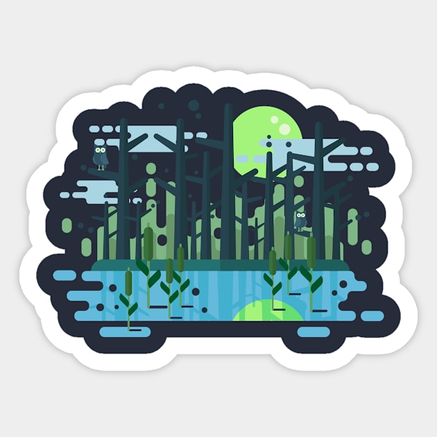 Swamp Sticker by Original_Badman